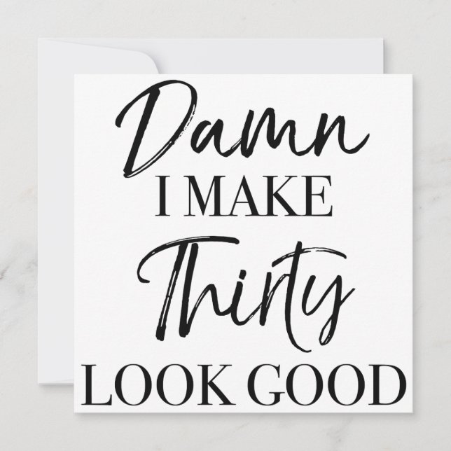 Carte Attitude pour 30 ans (Devant)