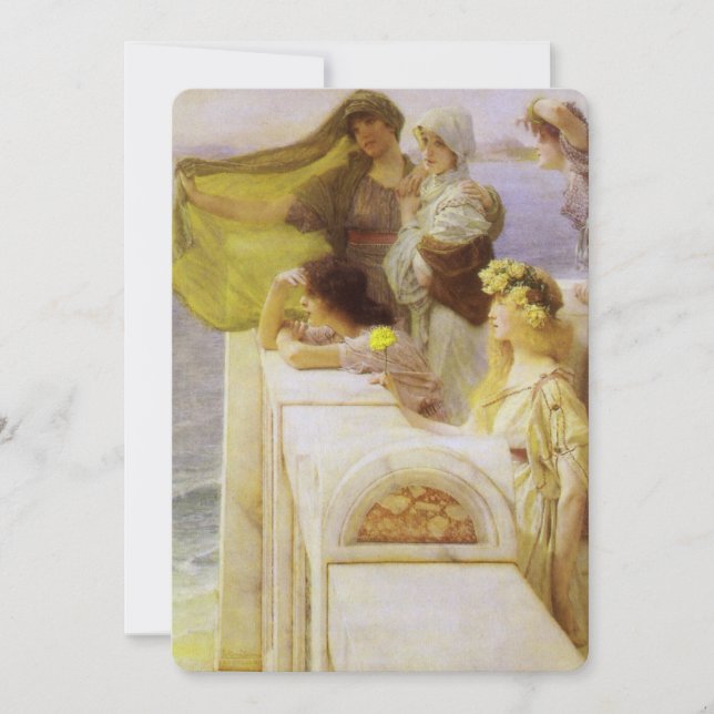 Carte Au berceau d'Aphrodite par Sir Lawrence Alma Tadem (Devant)
