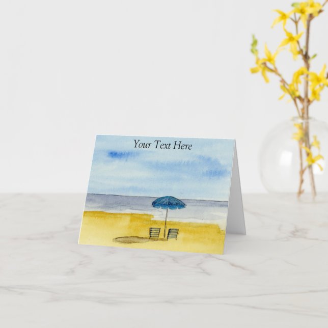 Carte Au bord de la mer (Fleur jaune)