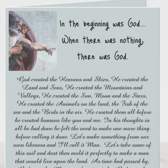 Carte Au début, Dieu était (Créateur téléchargé)
