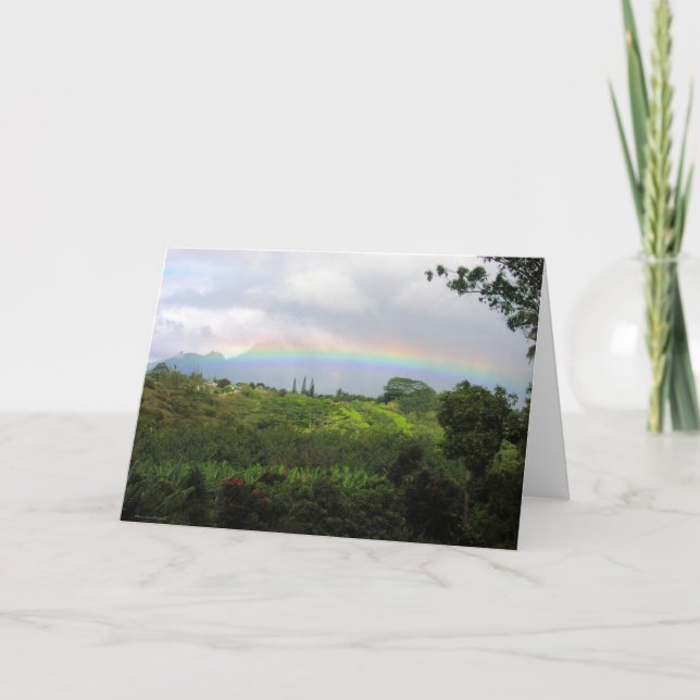 Carte Au-dessus de l'arc-en-ciel (Devant)