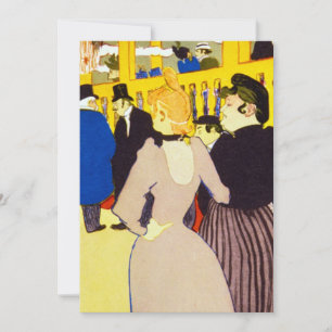 Carte Au Nightclub par Toulouse Lautrec, Art Vintage