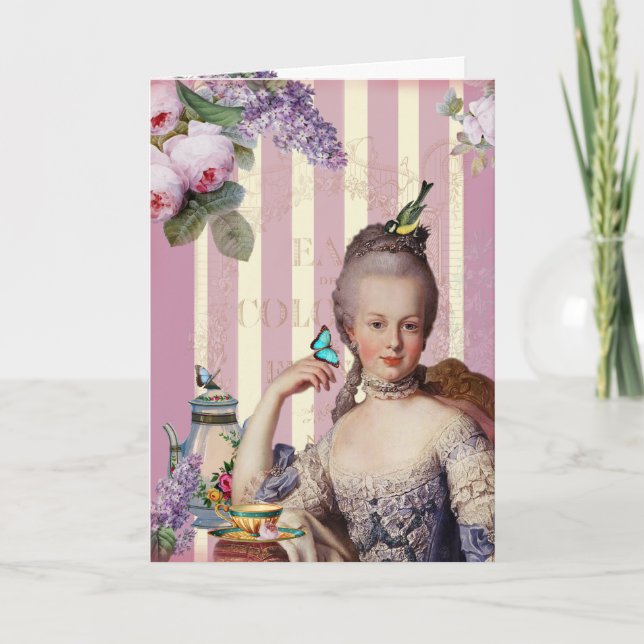 Carte Au petit Trianon de Thé - s'est levé le joyeux (Devant)