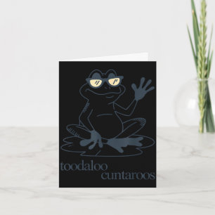 Carte Au revoir cuntaroos drôle sarcastique grenouille v