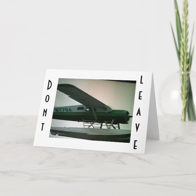CARTE AU REVOIR ET BONNE CHANCE À VOUS=VOUS ALLEZ ME MAN (Devant)