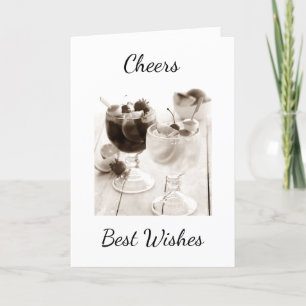 CARTE AU REVOIR = FELICITATIONS ET MEILLEURS VOEUX POUR