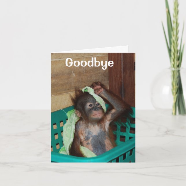 Carte Au revoir, tu vas manquer (Devant)