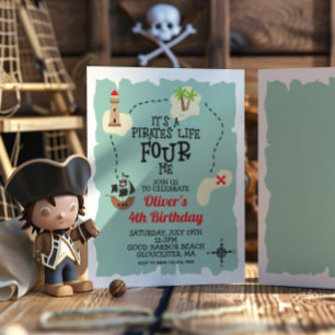 Carte au trésor pirate  4e anniversaire