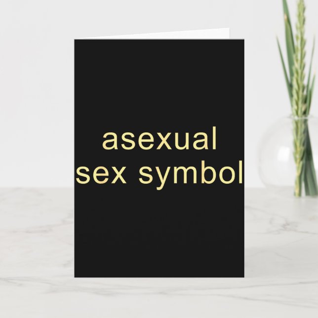 Carte Aual Symbol Funny Pride Lgbtq Ace  (Devant)