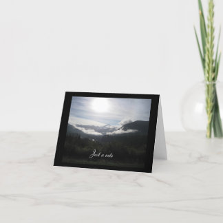 Carte Aube de montagne juste une note