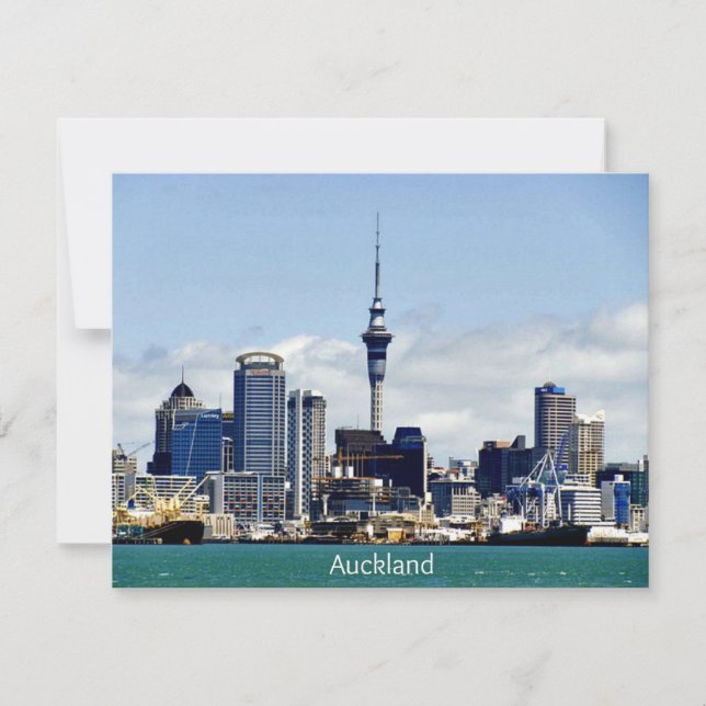 Carte Auckland Skyline (Devant)