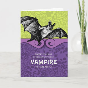 Carte Aucun point dans l'habillage comme un vampire