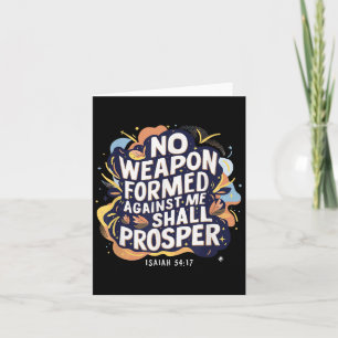 Carte Aucune Arme Formée Contre Moi Ne Prospère Chrétien