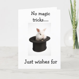 Carte AUCUNE MAGIE TRICKS=SEULEMENT COOL16e ANNIVERSAIRE