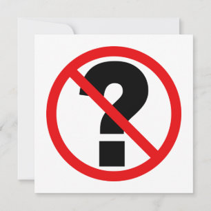 Carte Aucune question