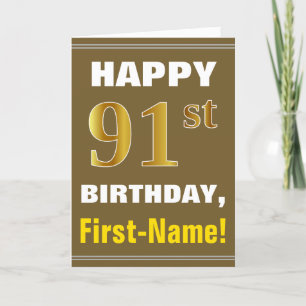Carte Audacieux, Brown, anniversaire d'or de Faux