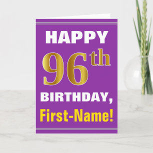 Carte Audacieux, pourpre, anniversaire d'or de Faux