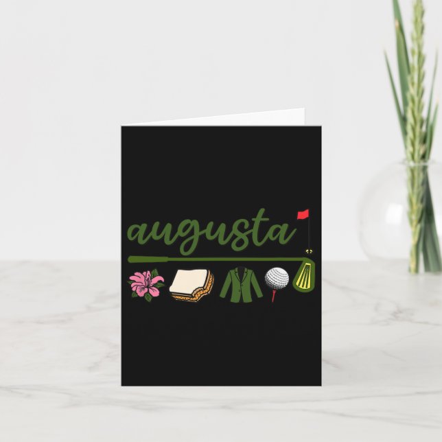 Carte Augusta Géorgie (Devant)