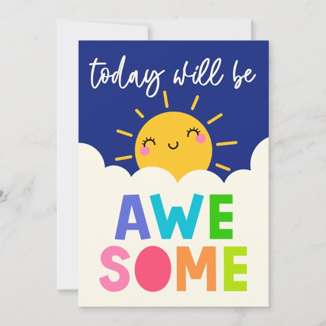 Carte Aujourd'Hui Sera Super (Devant)