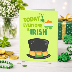 Carte Aujourd'hui, tout le monde est la Saint Patrick ir