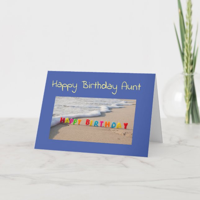 CARTE AUNT ESPÈRE QUE VOTRE ANNIVERSAIRE EST COMME UNE J (Devant)