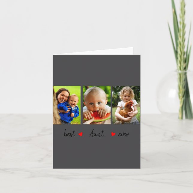 Carte Aunt Ever 3 Photo  (Devant)