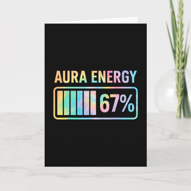 Carte Aura Energy 67 Drôle Six Sept Mème Génération Alph (Devant)
