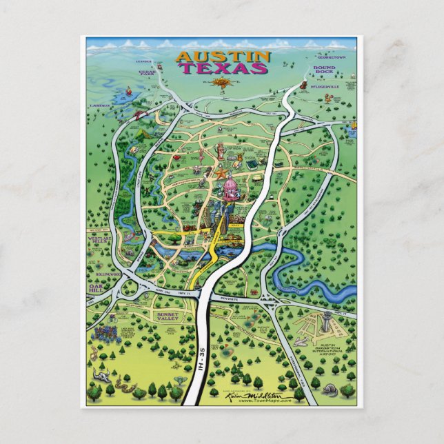 Carte Austin (Devant)