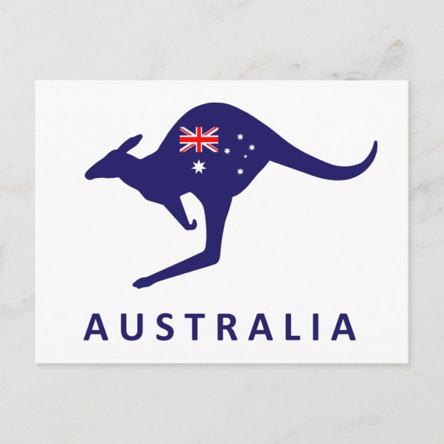 CARTE AUSTRALIA KANGAROO (Devant)