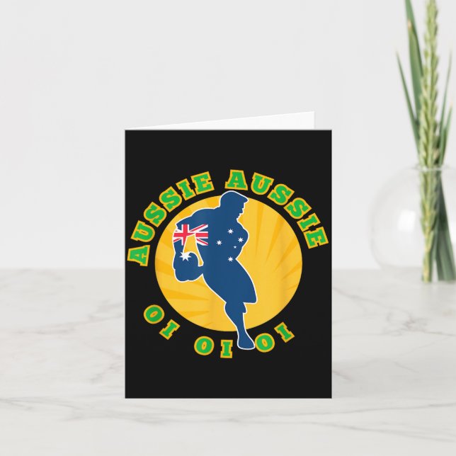 Carte Australia Rugby, Wallabies Aussie Aussie Aussie Oi (Devant)