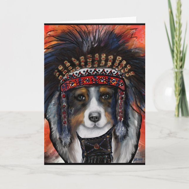 CARTE AUSTRALIAN SHEPHERD (Devant)