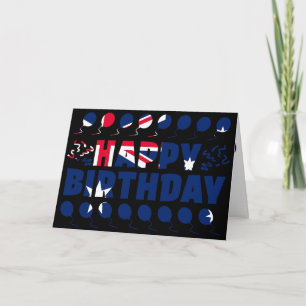 Carte Australie Drapeau patriotique Anniversaire