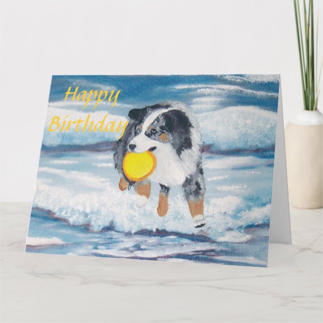 Carte australienne de joyeux anniversaire de (Devant)