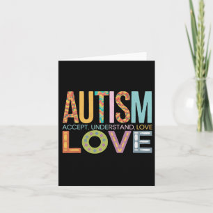 Carte Autisme Accepter Comprendre Amour Sensibilisation