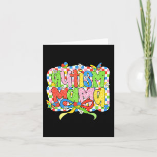 Carte Autisme Mama Maman Coquette Bow Sensibilisation su