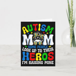Carte Autisme Maman Élever Héros Certaines Personnes Reg