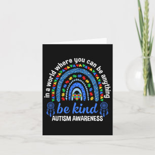 Carte Autisme mignon Maman Femmes Hommes Sensibilisation