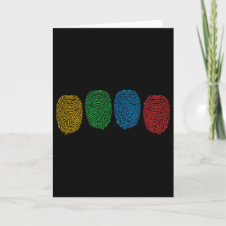 Carte Autisme Sensibilisation Neurodiversité Empreinte d