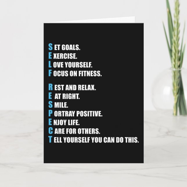 Carte AUTO-RESPECT - Motivationnel (Devant)