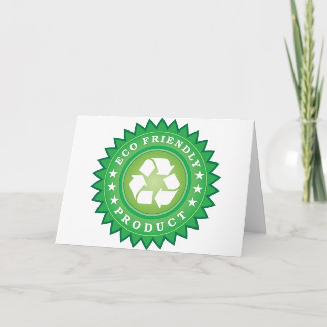 Carte Autocollant écologique (Devant)