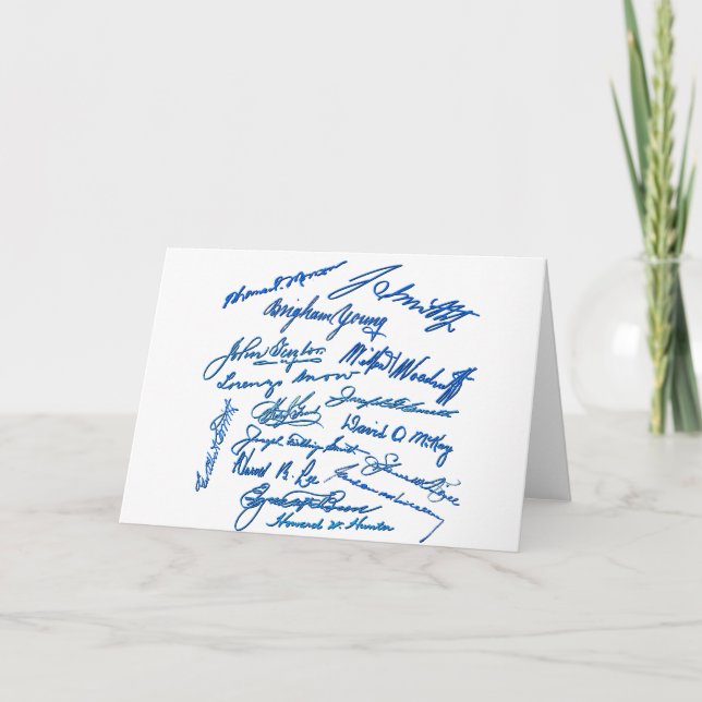 Carte Autographes de prophètes (Devant)