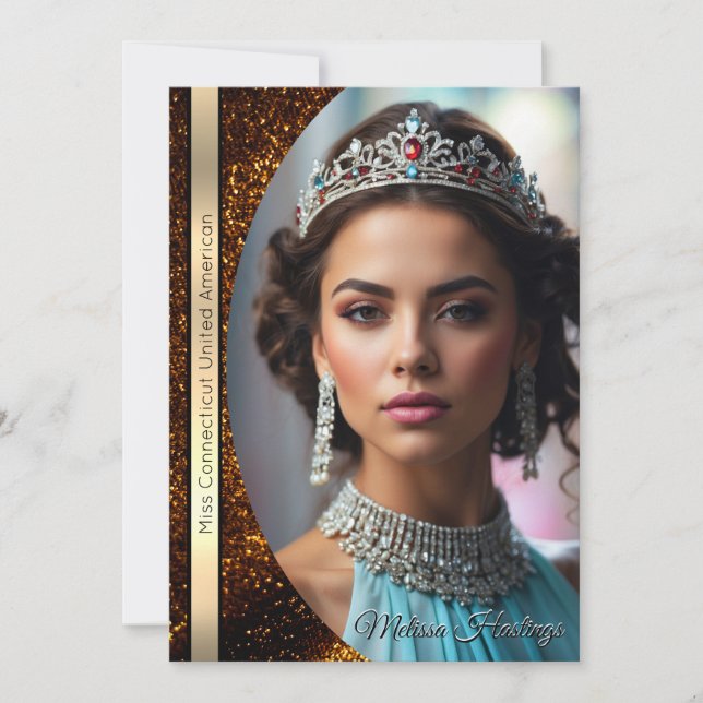 Carte Autographique de Concours de Bronze Glitz (Devant)