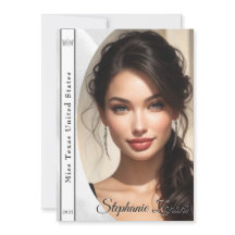 Carte Autographique Sash Pageant Glace Marbre