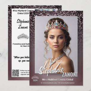 Carte Autographique Sparkle Pageant de minuit   Co