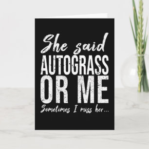 Carte Autograss funny sports gift idea