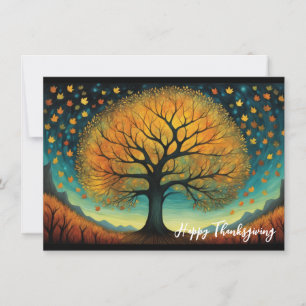 Carte Automne Arbre Vacances Automne Thankgiving