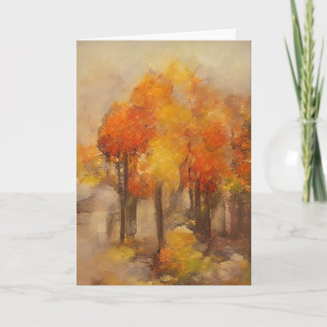 Carte Automne chez moi (Devant)