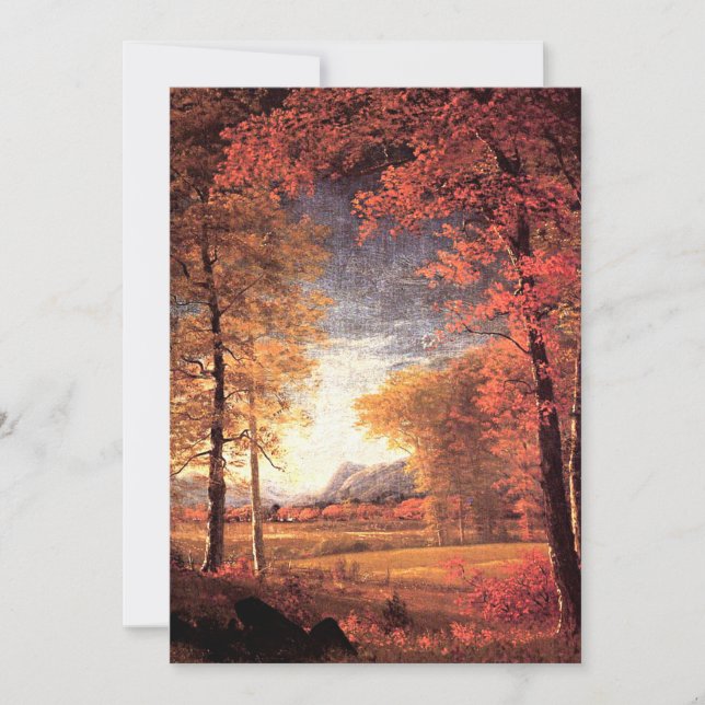 Carte Automne en Amérique, comté d'Oneida, New York (Devant)