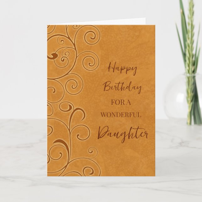 Carte Automne Filles Fille Anniversaire (Devant)