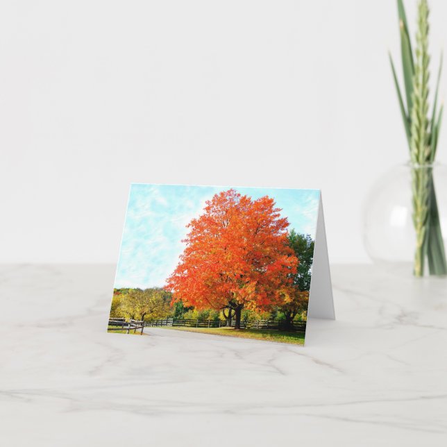 Carte Automne heureux (Devant)